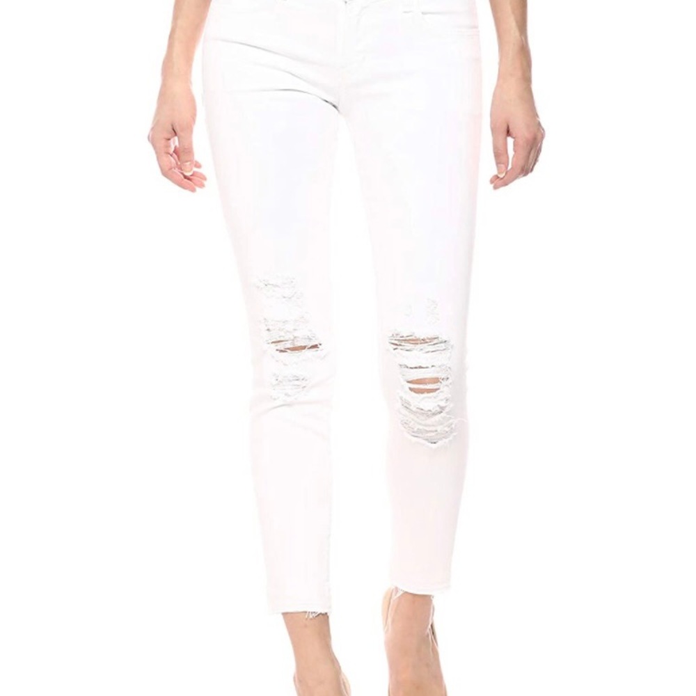 J BRAND white cropped skinny jeans SZ 29